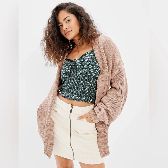 American Eagle Zip-Up Corduroy Mini Skirt Women's size 2 26” waist - Picture 6 of 6